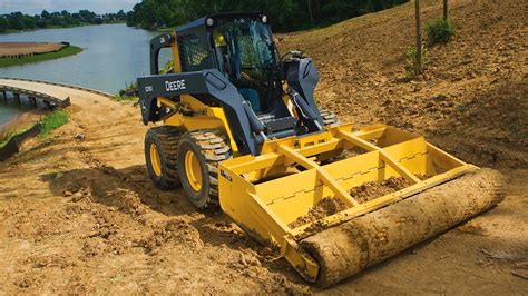 skid steer roller level|Roller Attachments for Compact Equipment .